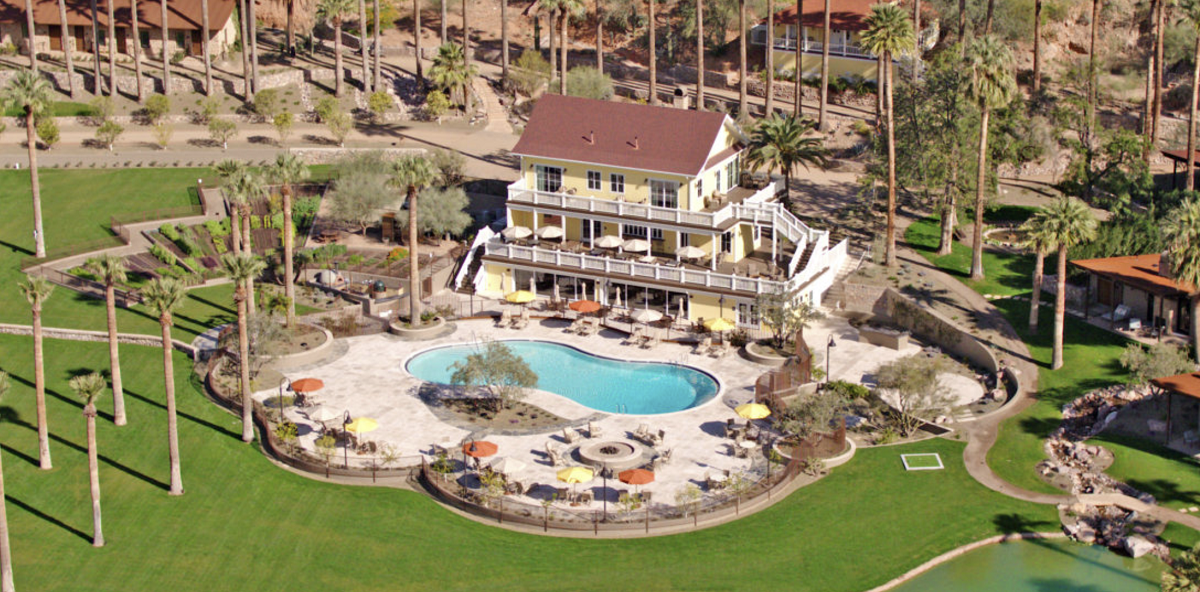Castle Hot Springs Resort - Aerial View