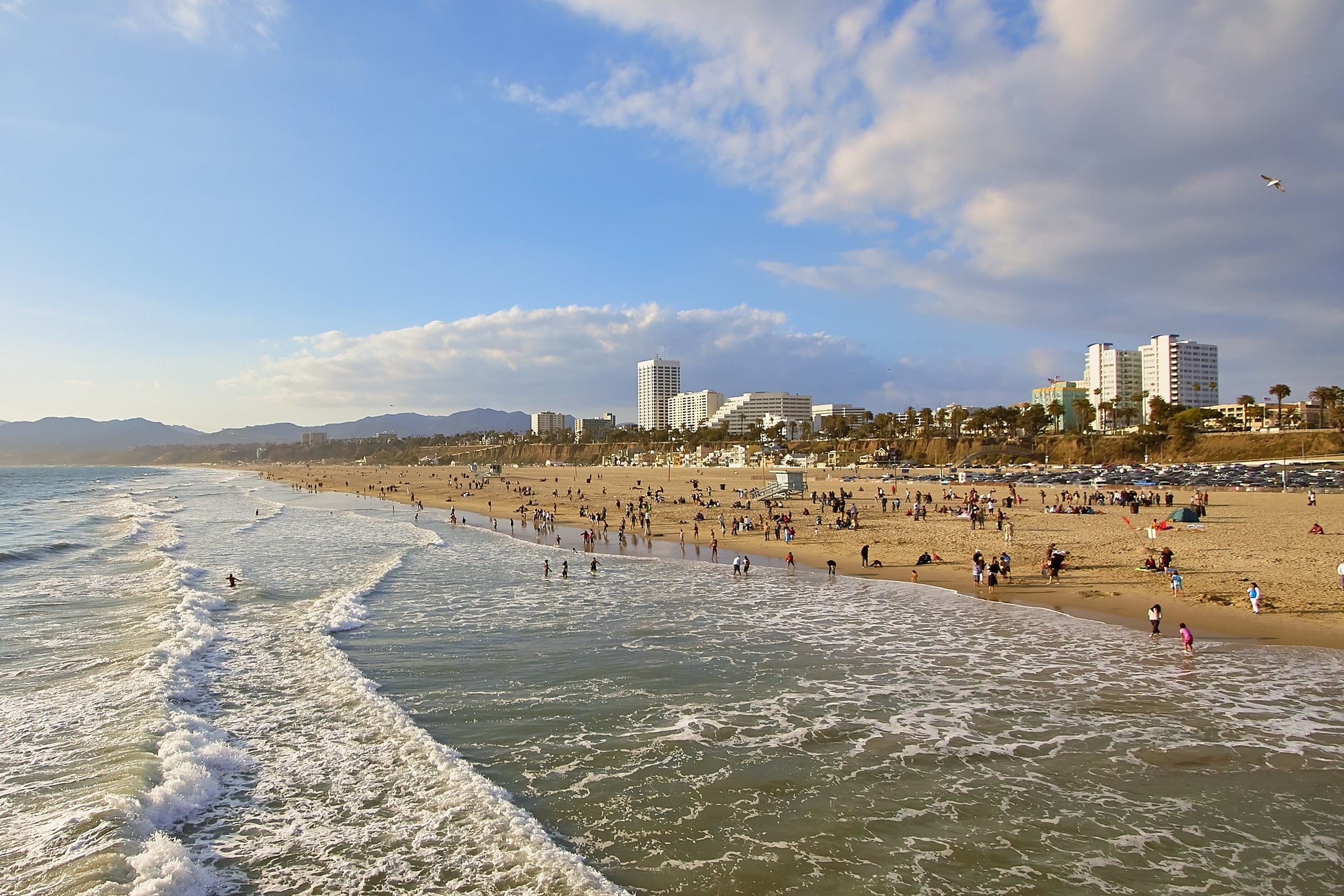 Santa Monica Beach in California