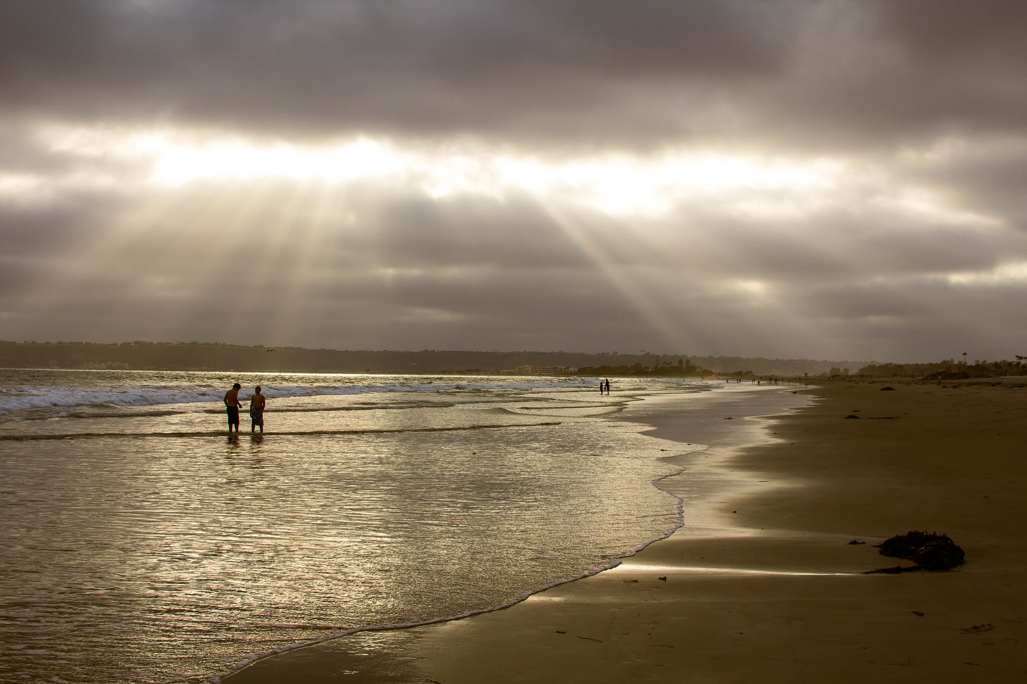 Coronada shore in California