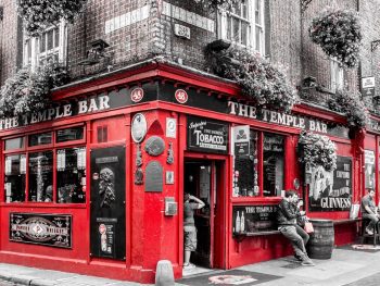 The Temple Bar in Dubin, Ireland