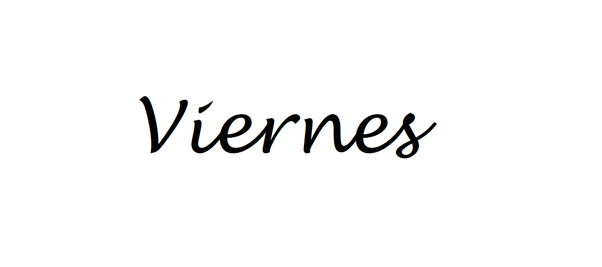 Spanish Word For Friday
