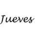 Spanish Word For Thursday