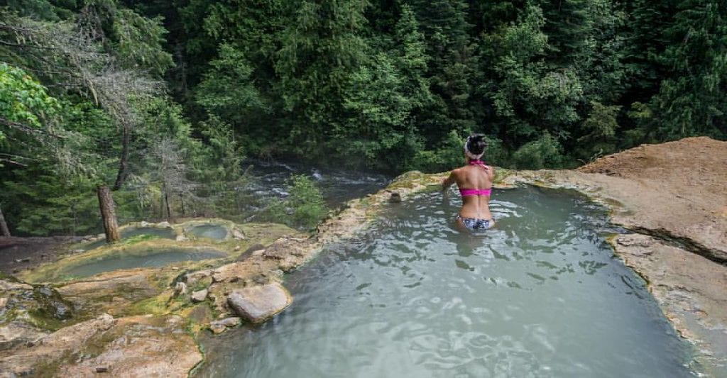 Overlooking the Forest at Umpqua Hot Springs