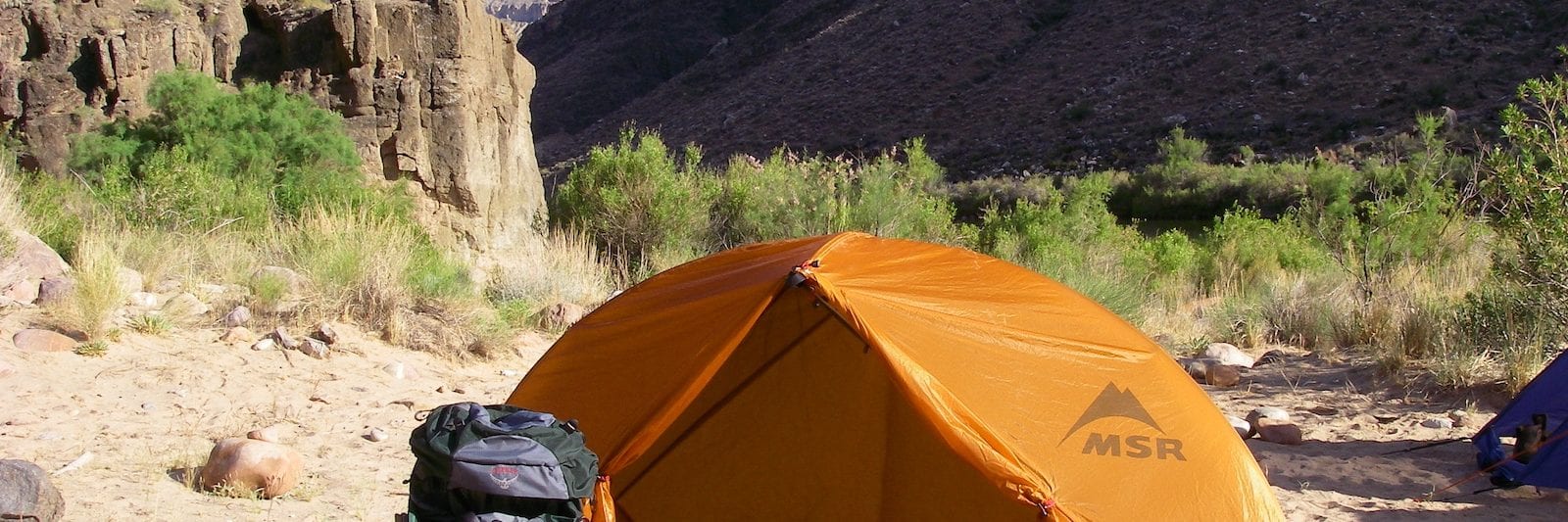 Arizona Camping in Grand Canyon by Colorado River