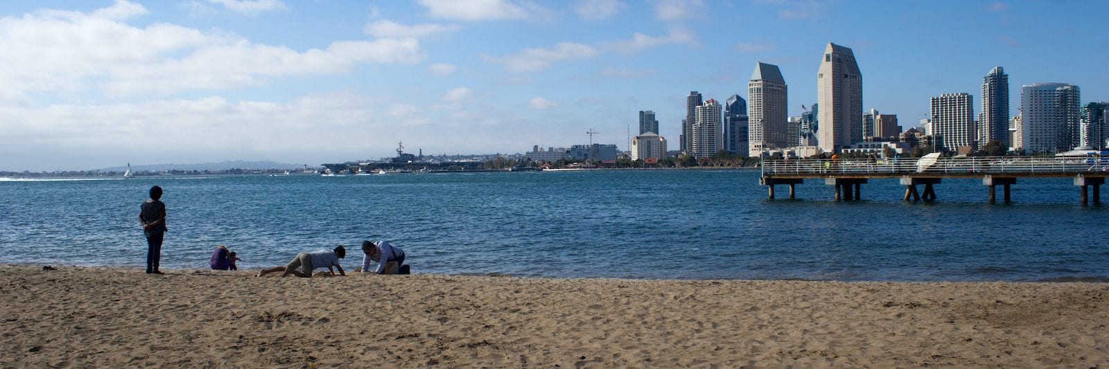 Coronado Island Beach San Diego Skyline California