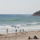Image of a windsurfer at mission beach in san diego california