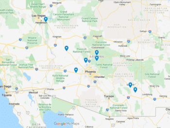 Arizona hot springs map