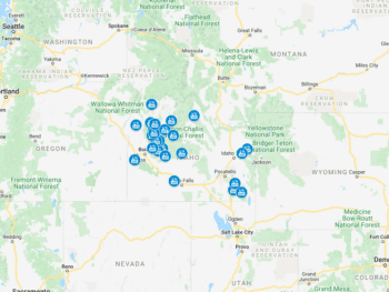 Idaho Hot Springs Map