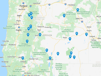 Oregon Hot Springs Map