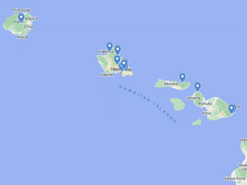Hawaii Waterfalls Map