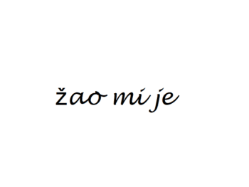 I’m Sorry in Croatia
