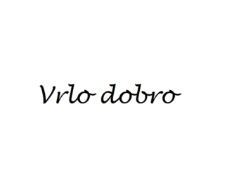 Very Good in Croatian